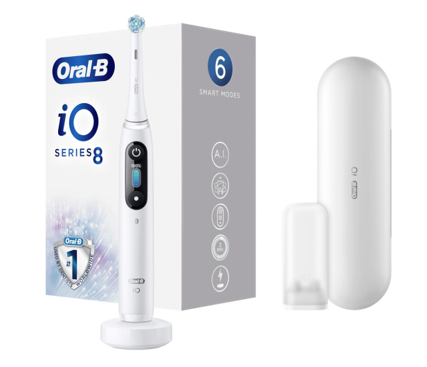 Oral-B Szczoteczka magnetyczna iO8 (biała) - 1037094 - zdjęcie